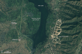 Illustration for article titled How This Lake In Asia Became A Floating Tomato Farm